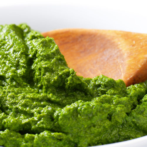 Spinach puree