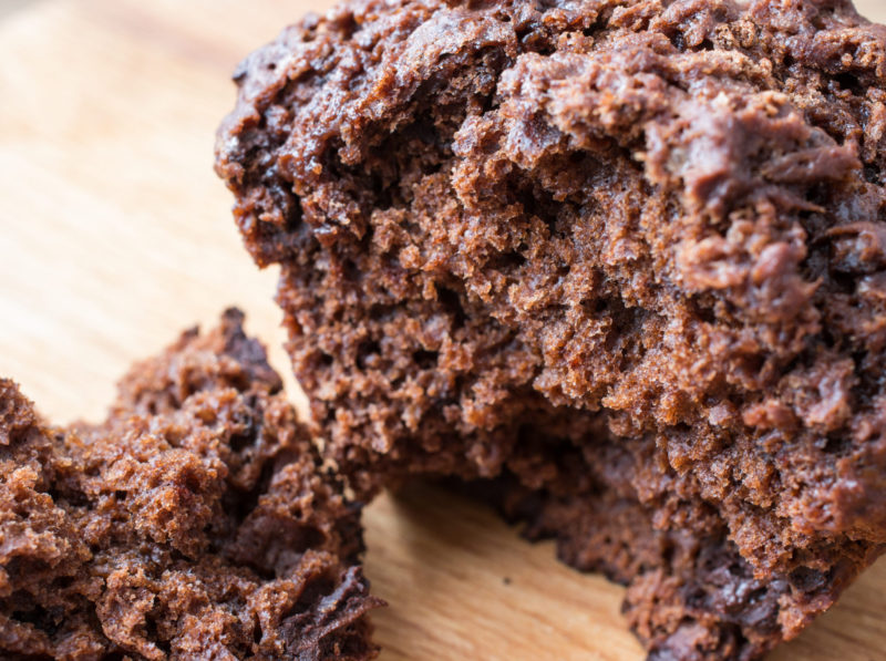 Cacao Banana Oatmeal Muffins