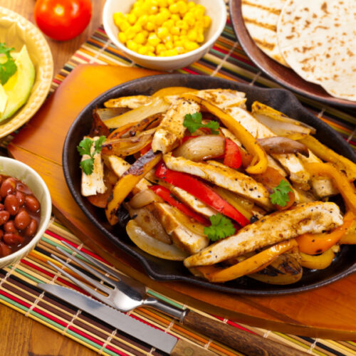 Chicken Fajitas will Grilled Veggies