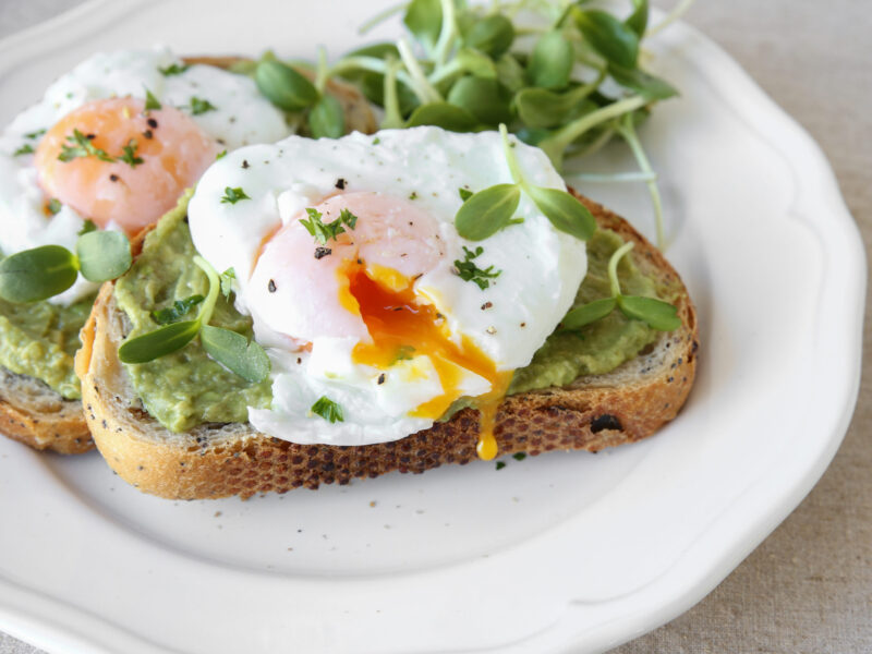 Avocado Toast with Poached Eggs