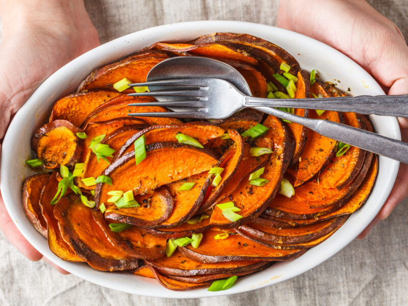 Baked Chipolte Sweet Potatoes