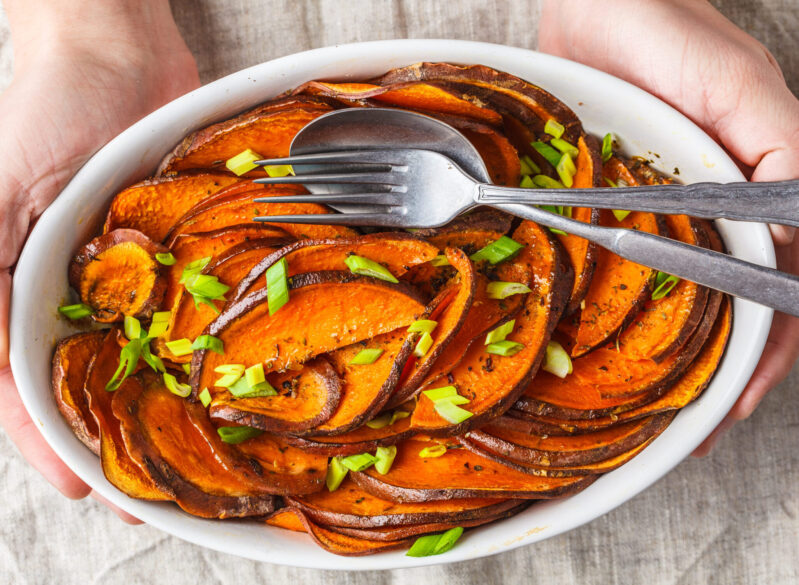 Baked Chipolte Sweet Potatoes