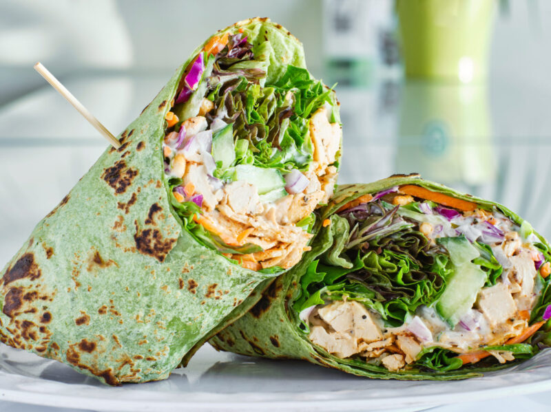 Grilled Chicken Veggie Wraps